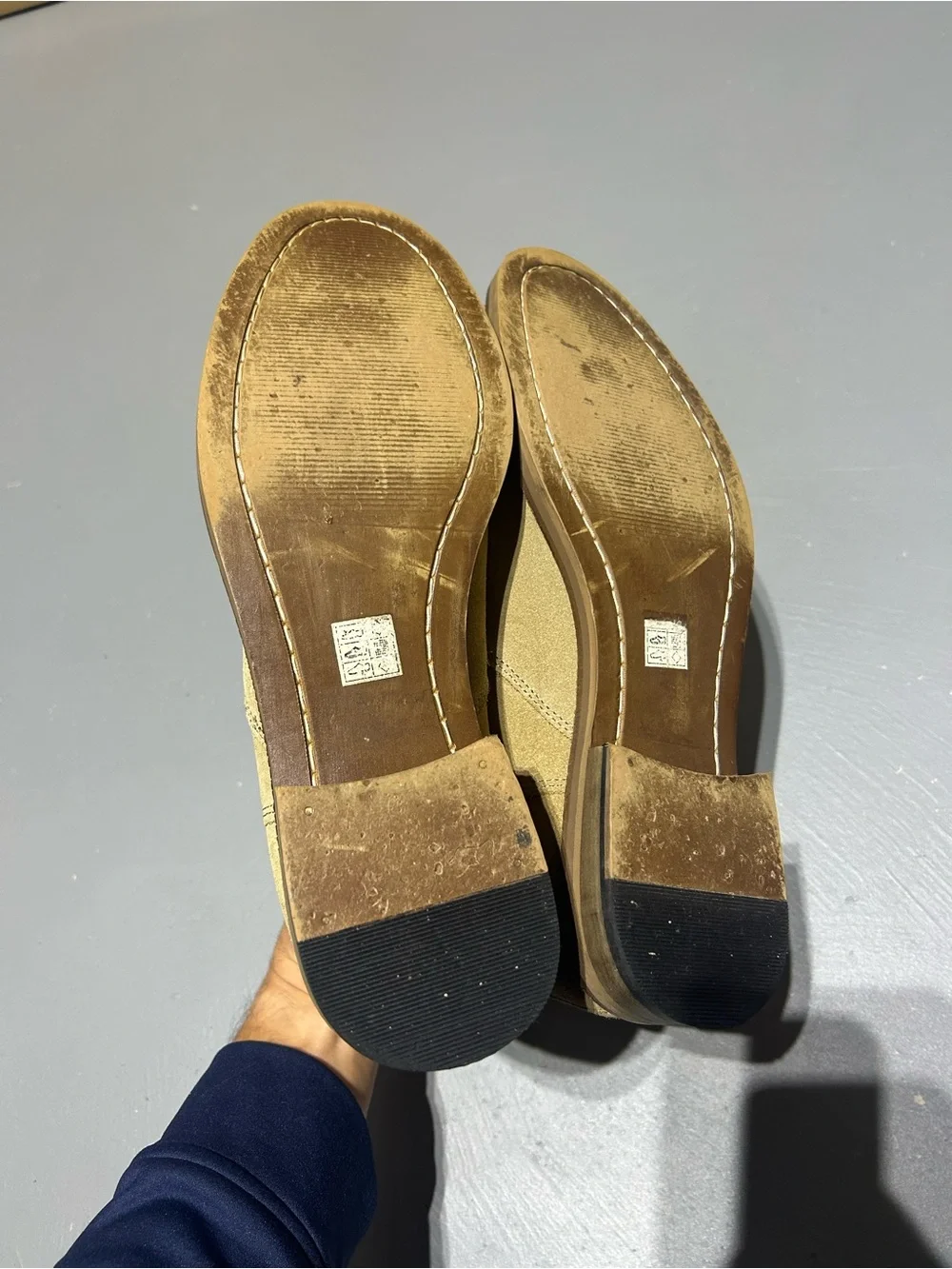 Crēvo Tan and Brown Suede Chelsea Boots (Men’s Size 10.5)